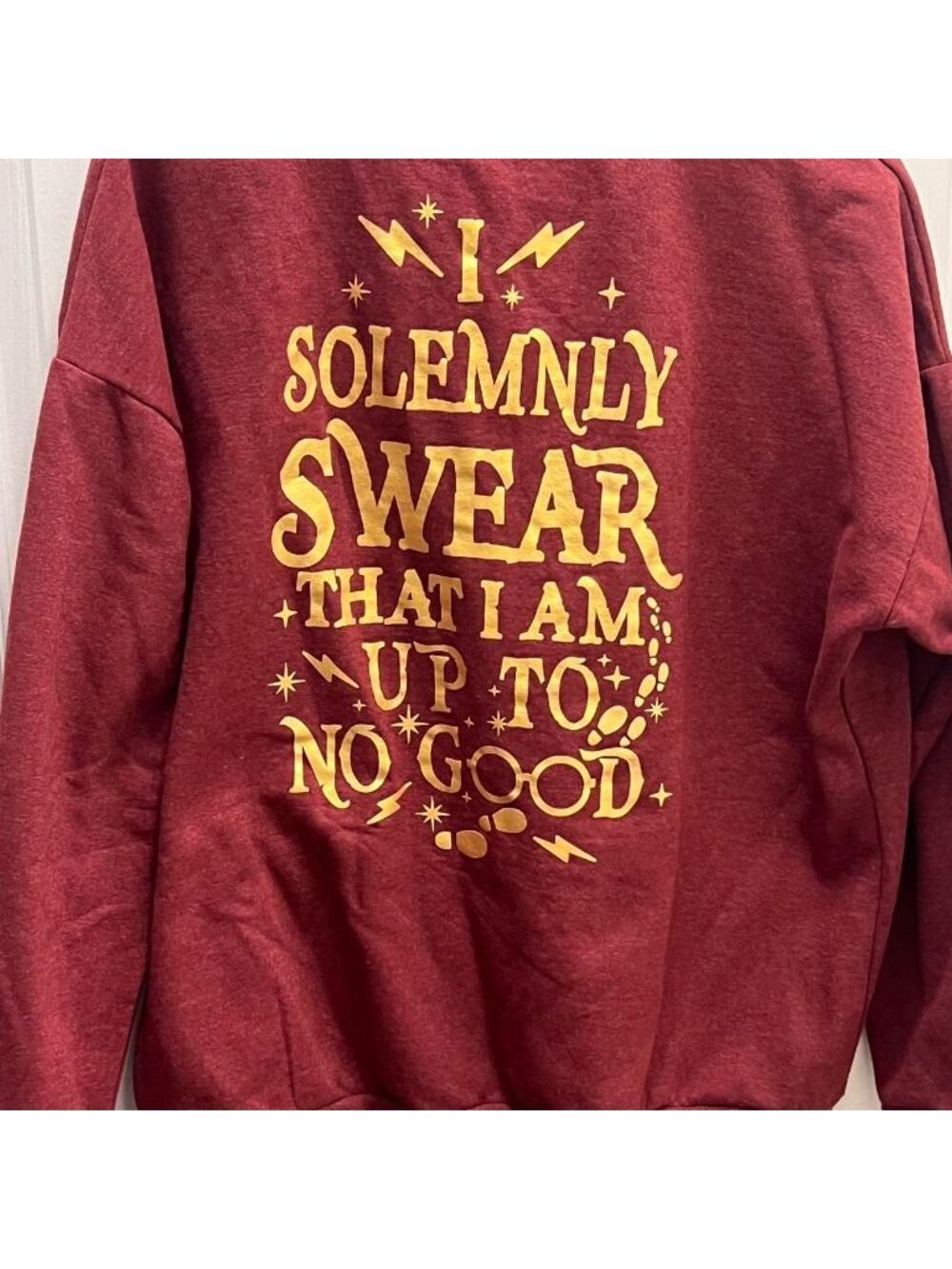 Harry Potter Women's Burgundy and Red Jumper